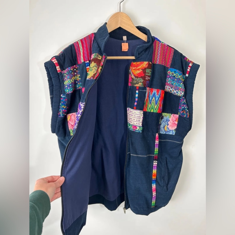 Vintage Tapestry Patchwork Vest - image 2